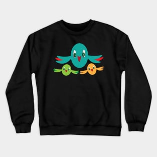 Colourful Sparrows Crewneck Sweatshirt